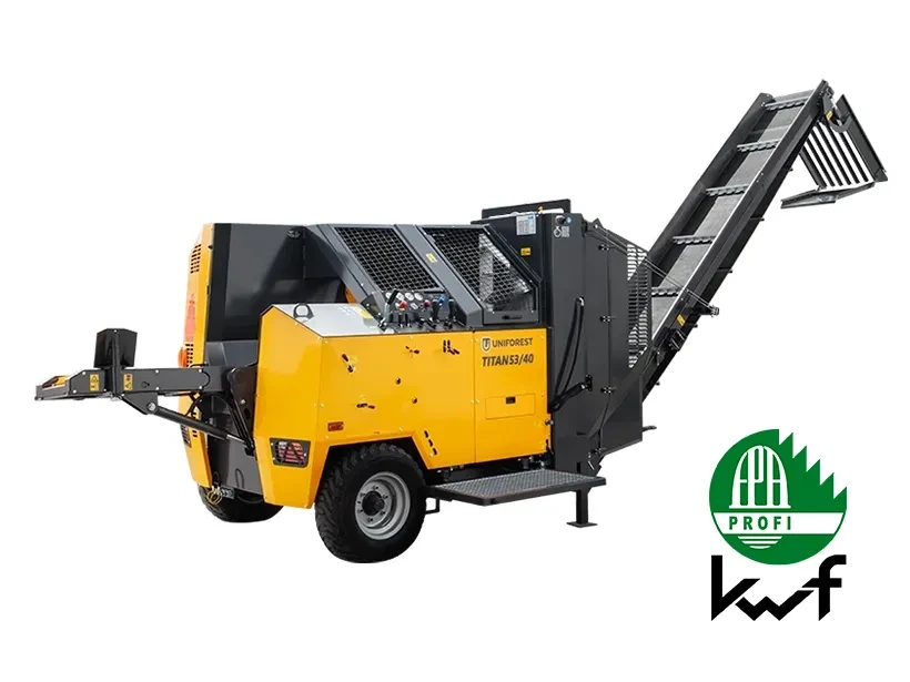 KWF-PROFI zertifiziert: TITAN 53/40 Sägespaltautomat